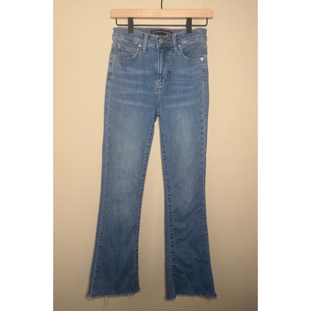 Veronica Beard Beverly Skinny Flare High Rise Jeans Size 26 in Mojave Wash